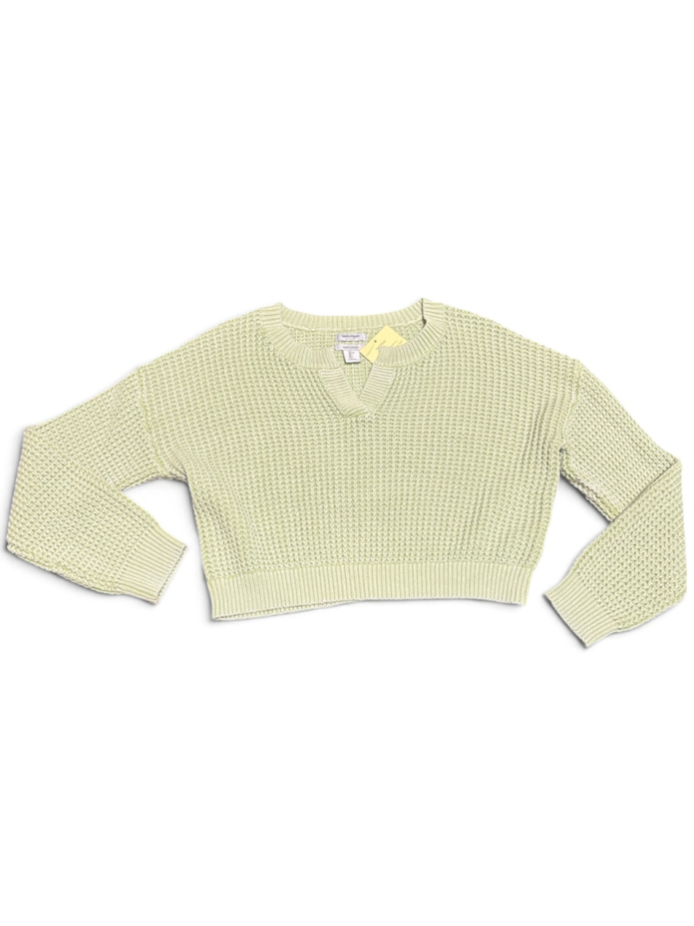 Haute Hippie V-Neck Sweater, Size L, Light Green